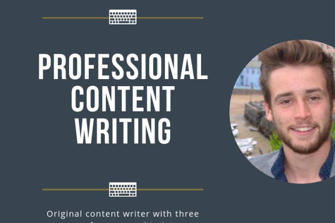 I will write top notch content for your website and emails