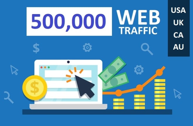 I will 500 000 website visitors with tracking stats