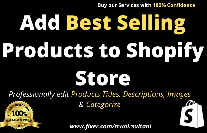 I will add best selling winning dropshipping products to your store