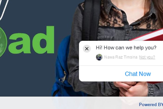I will add facebook messenger live chat to your website