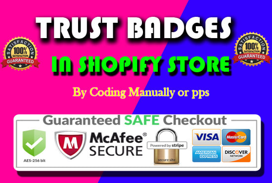 I will add trust badge on ecommerce shopify dropshipping store