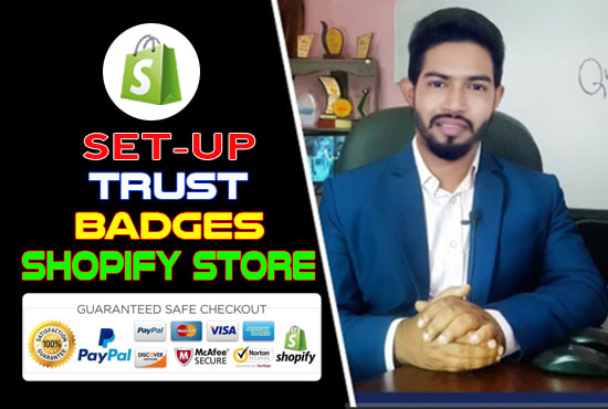 I will add trust badge on shopify dropshipping store create trust badge shopify design