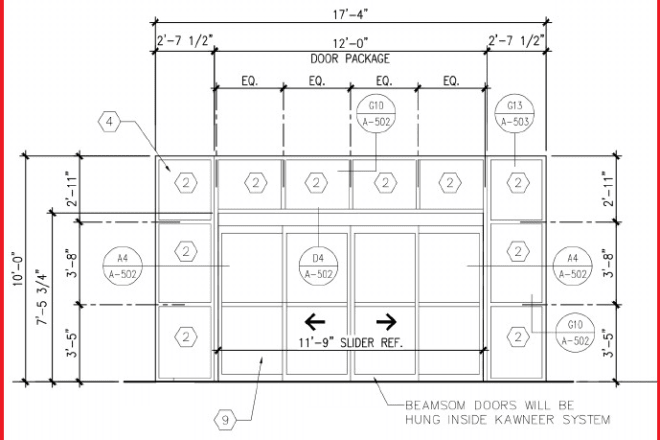 I will aluminum frame, storefront window takeoff and cost estimation