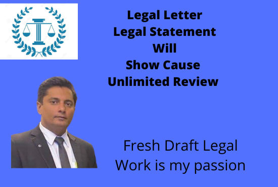 I will available for contract and legal letters