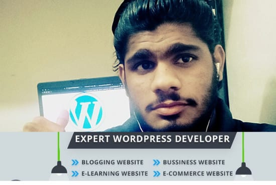 I will be your wordpress website designer and website developer