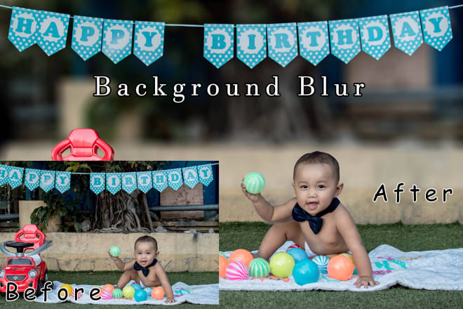 I will blur, remove or change the color background of your images using photoshop