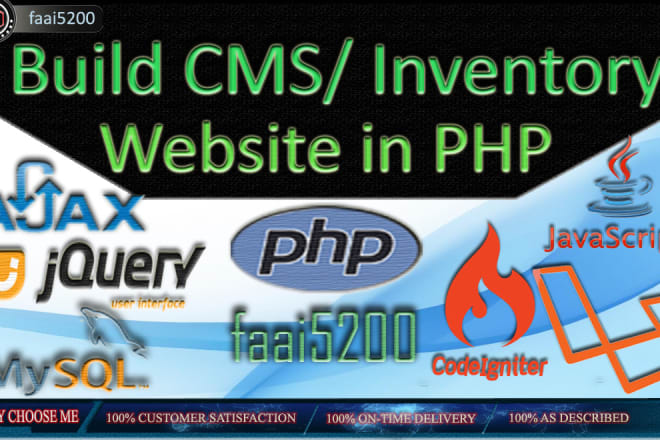 I will build complete inventory website in php html and javascript