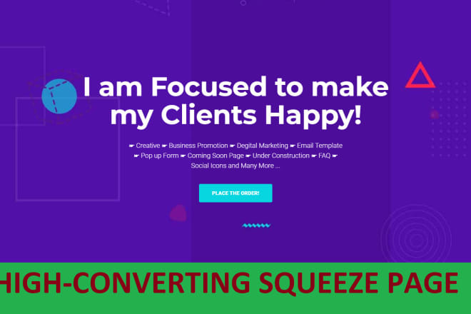 I will build elementor pro clickfunnels landing page or salesfunnel