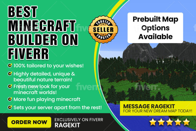 I will build you the best custom minecraft map for your server