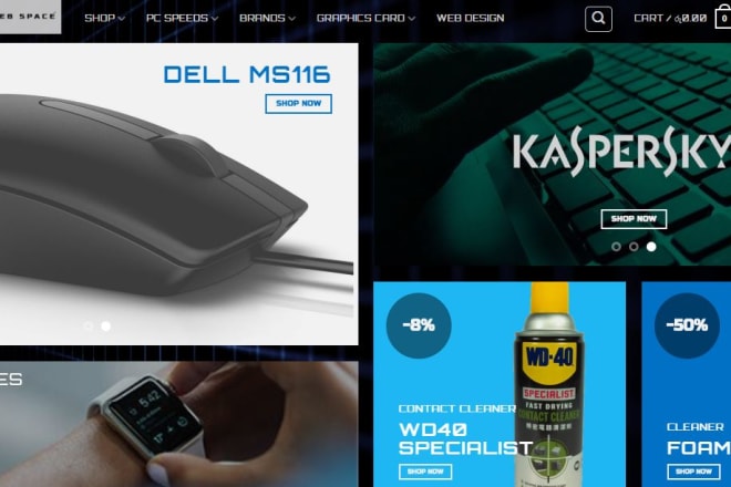 I will build your online shopping web site