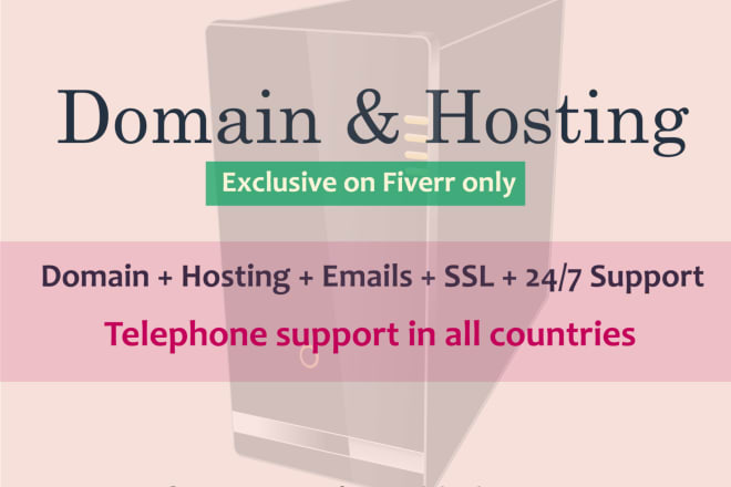 I will buy a domain, web hosting, cpanel, plesk, SSL, vps