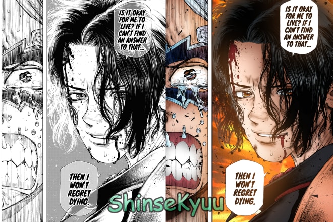 I will colorize your comics page and hand drawn line arts