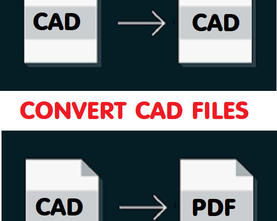 I will convert one cad file to another cad format under 1 mb for 5 bucks