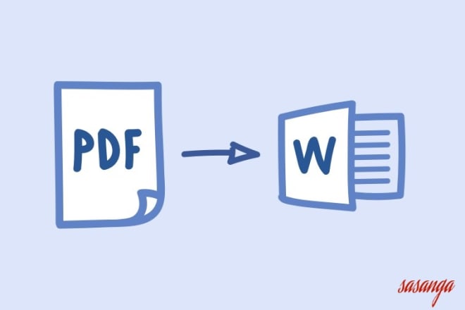 I will convert PDF to word and word to PDF