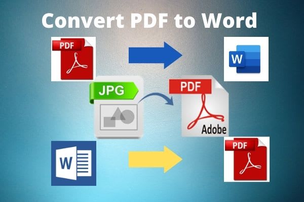 I will convert pdf to word, or word to pdf, jpg to word, data entry, and typing