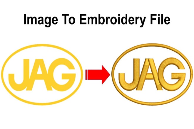 I will convert to embroidery pes file in 1 hour