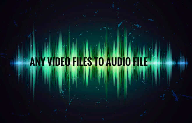 I will convert video file to audio files,youtube videos to mp3