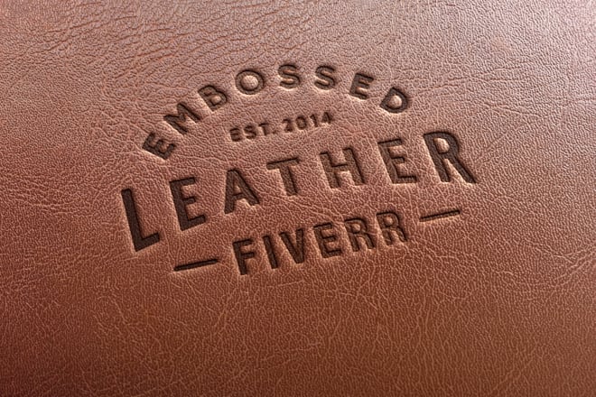 I will convert your text or logo to embossed leather
