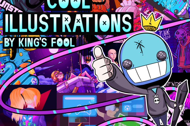 I will cool illustrations for you