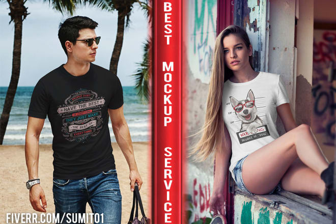 I will create 200 realistic HD tshirt mockups