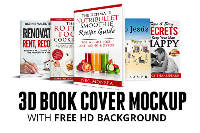 I will create a beautiful 3d book cover, boxset cover bundle