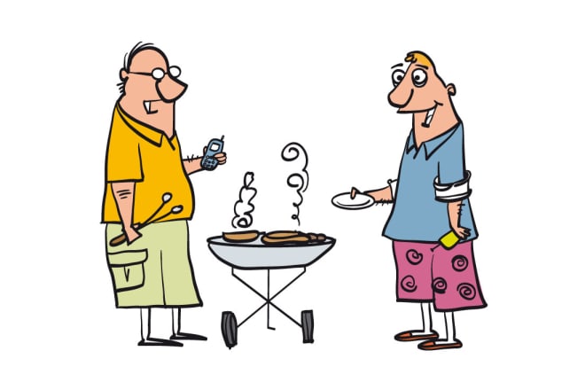 I will create a cartoon illustration for you