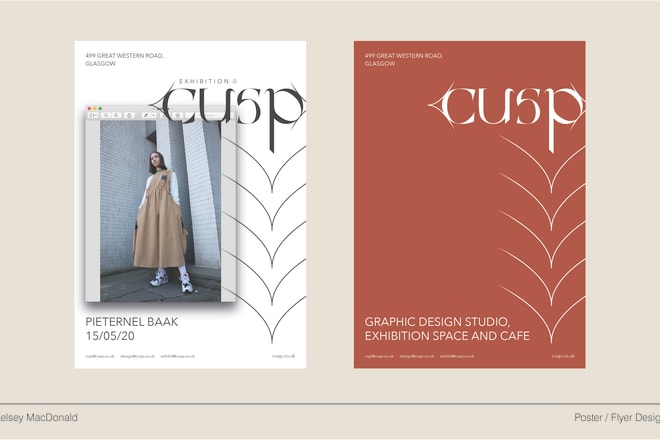 I will create a contemporary leaflet or poster design