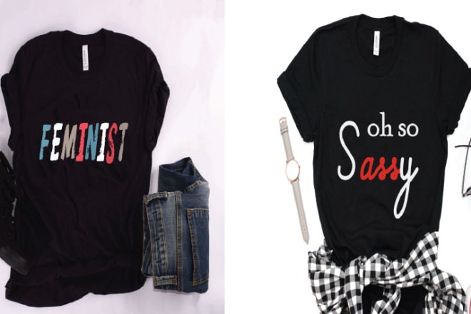 I will create a custom feminine t shirt