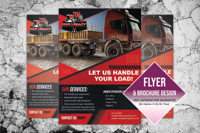 I will create a flyer, bifold or trifold, or custom pages brochure
