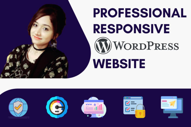 I will create a professional responsive wordpress website design