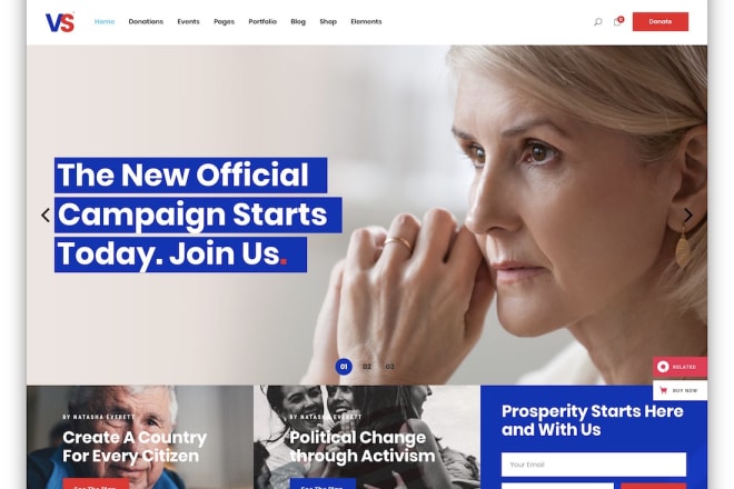 I will create a responsive political campaign website