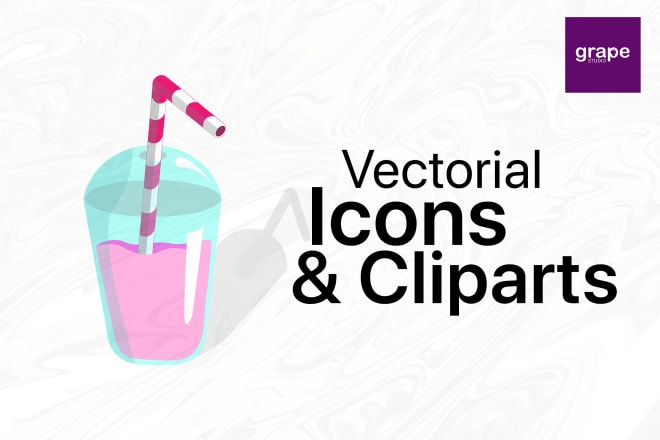 I will create a vectorial icons and cliparts