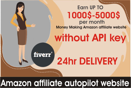I will create amazon affiliate website a autopilot amazon store