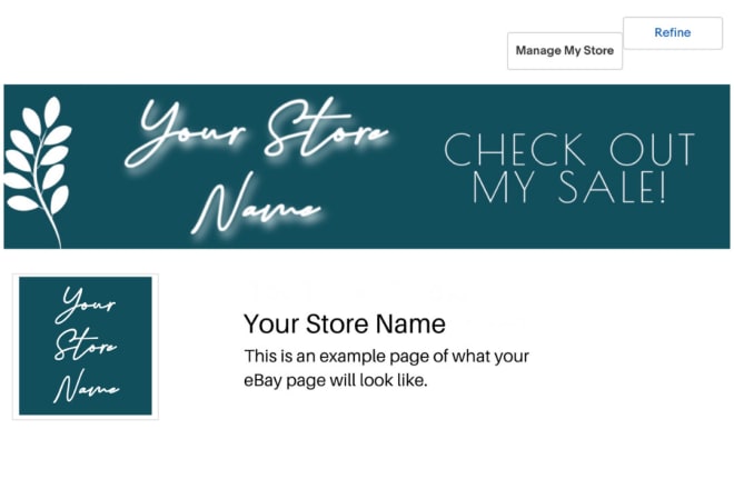 I will create an ebay store billboard