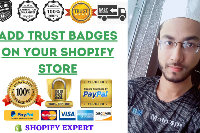 I will create and add trust badges on your shopify store or website