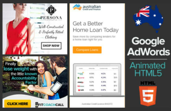 I will create animated HTML5 banner ads