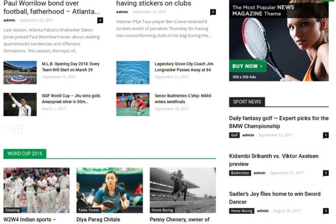 I will create automated wordpress sports news website, turnkey profitable site