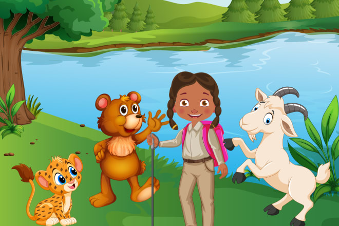 I will create awesome children book illustrations