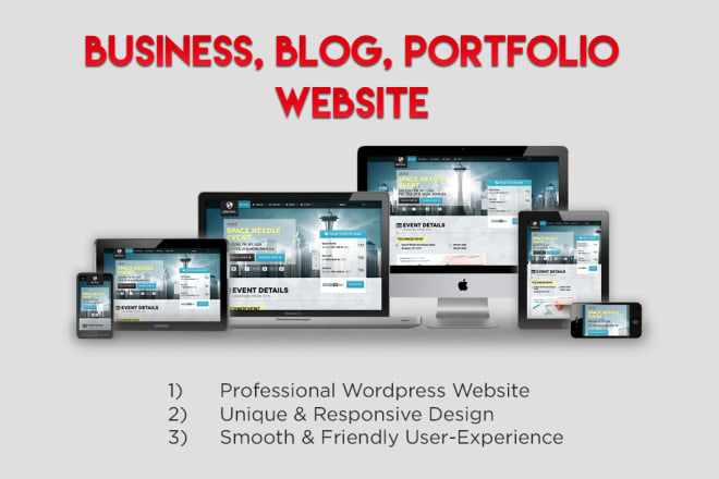 I will create business, portfolio, blog website
