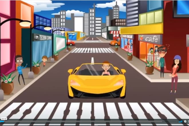 I will create custom 2d animated video explainer for business and sales