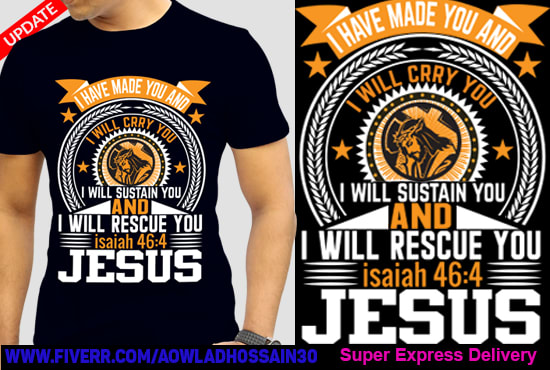 I will create custom christian t shirt designs