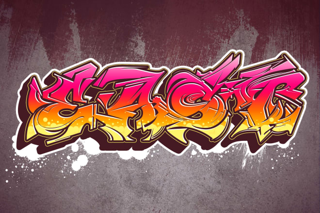 I will create custom graffiti art for your logo or word