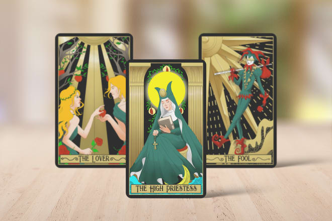 I will create custom tarot or other card