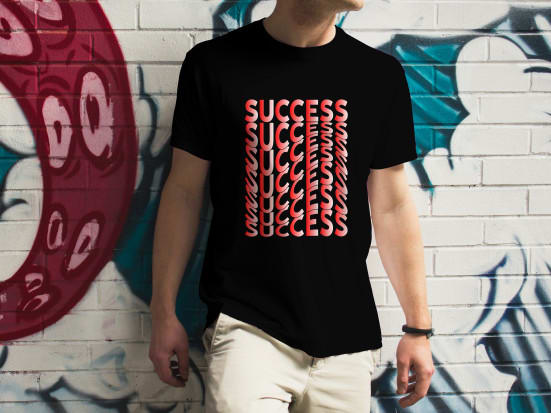 I will create custom typography tee shirts design