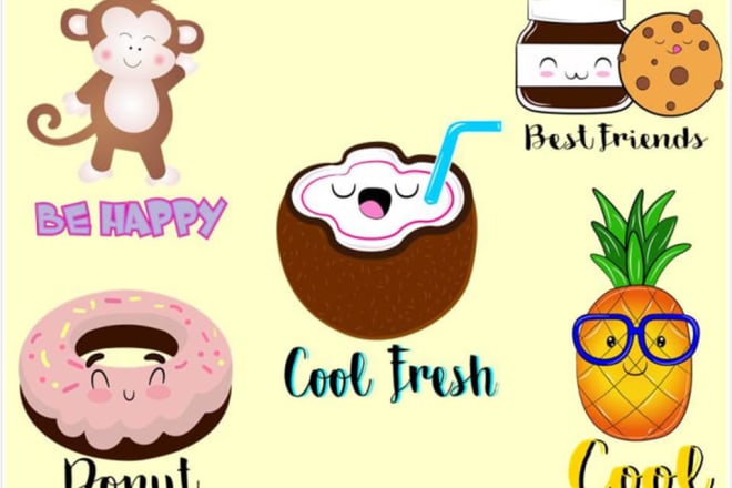 I will create cute kawaii characters for you