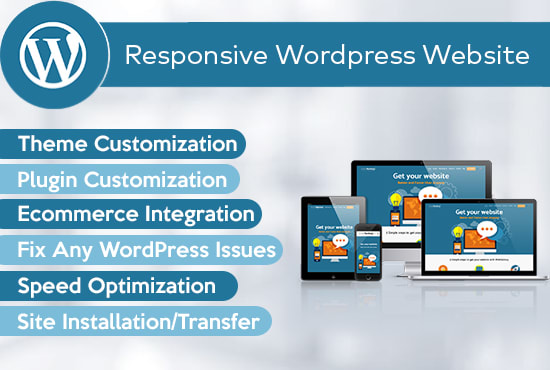 I will create, design, customize, fix wordpress, woocommerce site