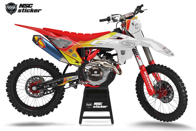 I will create factory custom graphic kits for dirt bike