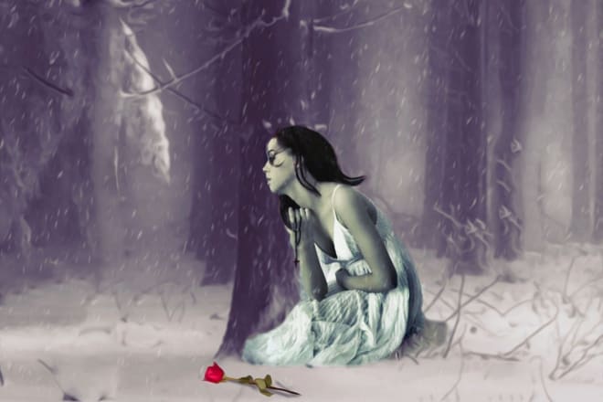 I will create gothic horror illustration