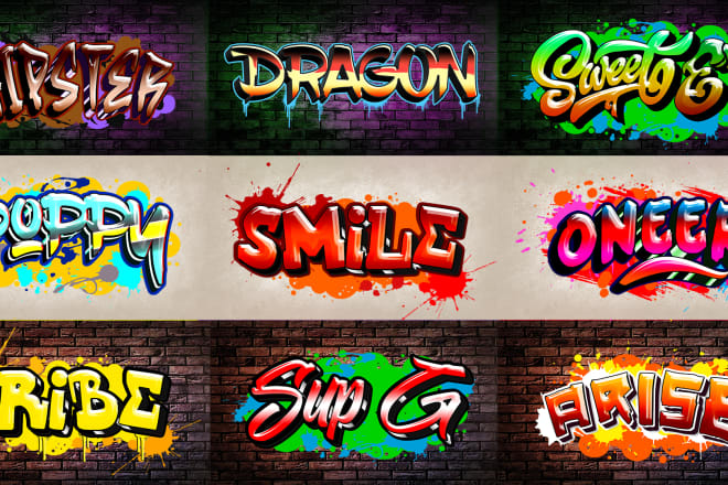 I will create graffiti art design for your logo or word