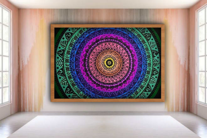 I will create handmade mandala doodle art beautifully